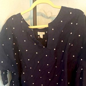 Navy and Polka Dot Maternity